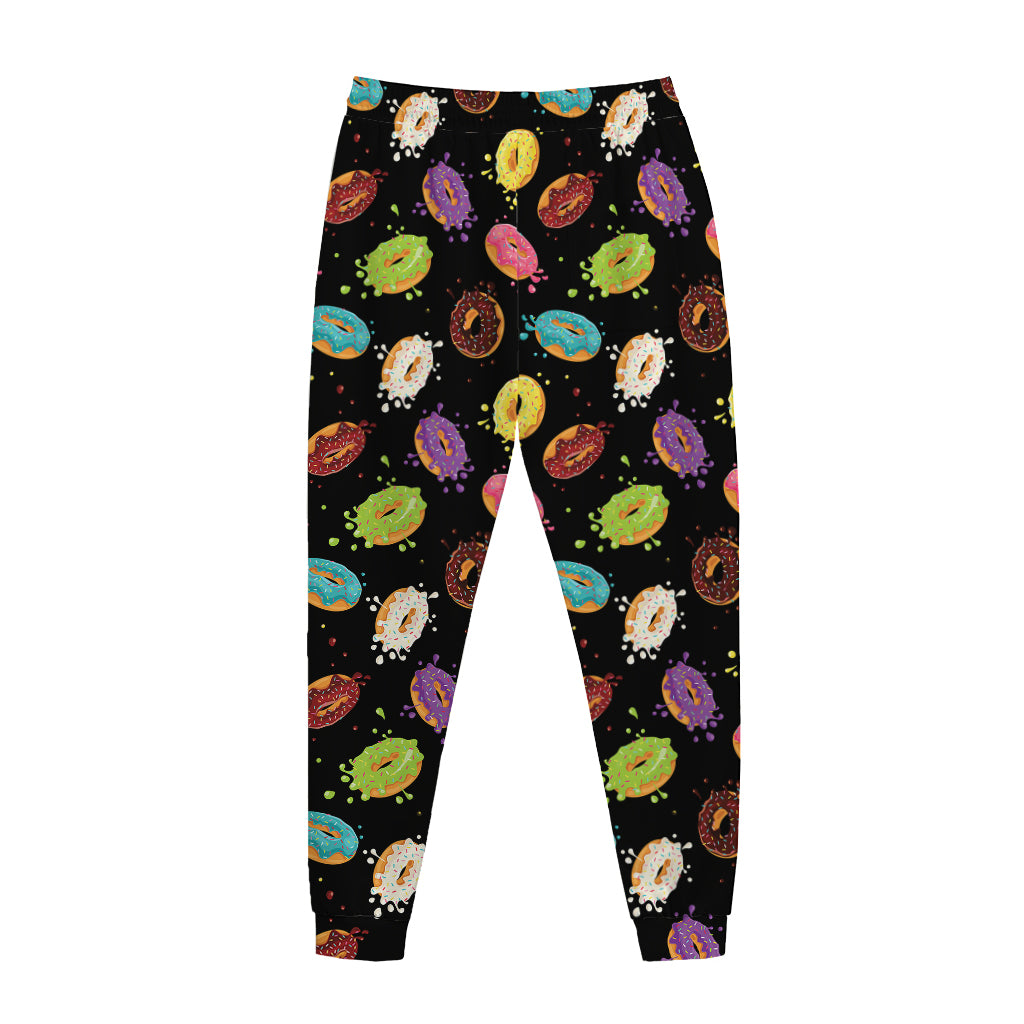 Glaze Donut Pattern Print Jogger Pants