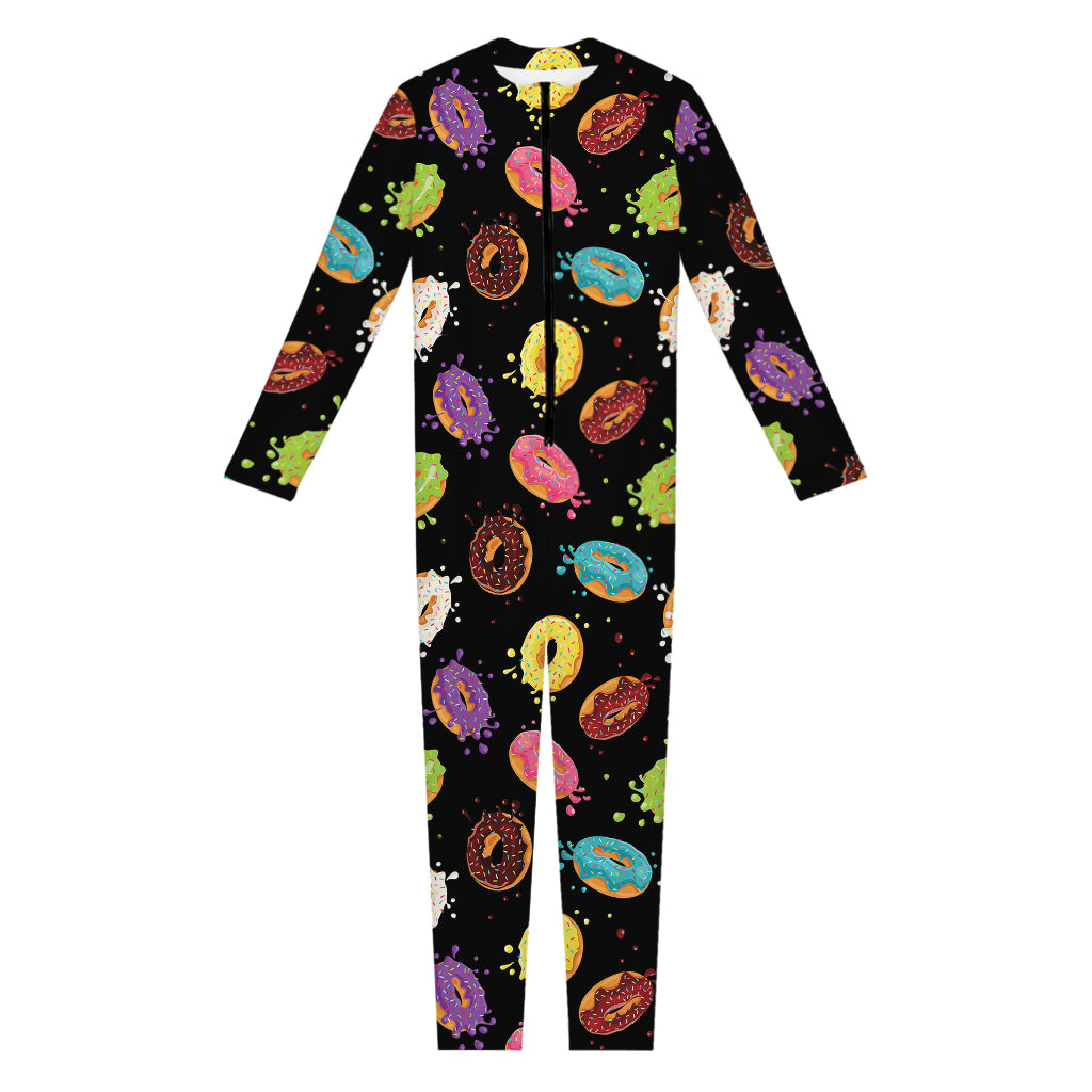 Glaze Donut Pattern Print Jumpsuit