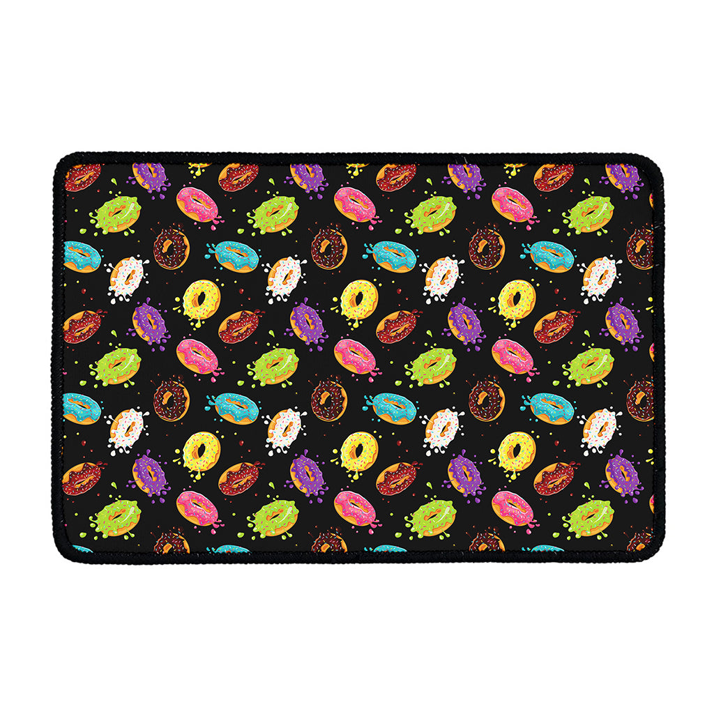 Glaze Donut Pattern Print Kitchen Mat