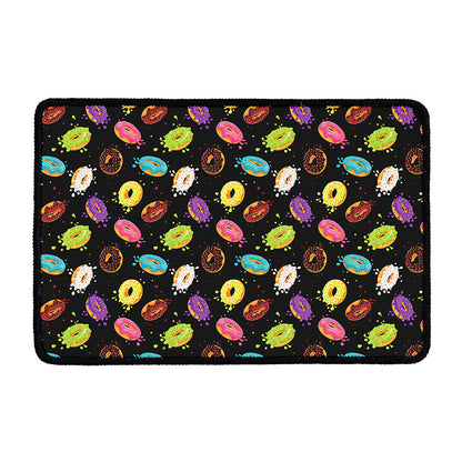 Glaze Donut Pattern Print Kitchen Mat