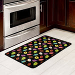 Glaze Donut Pattern Print Kitchen Mat