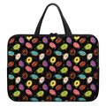 Glaze Donut Pattern Print Laptop Sleeve With Handle