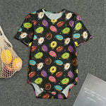 Glaze Donut Pattern Print Men's Bodysuit