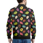 Glaze Donut Pattern Print Men's Bomber Jacket