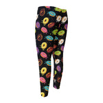 Glaze Donut Pattern Print Men's Compression Pants