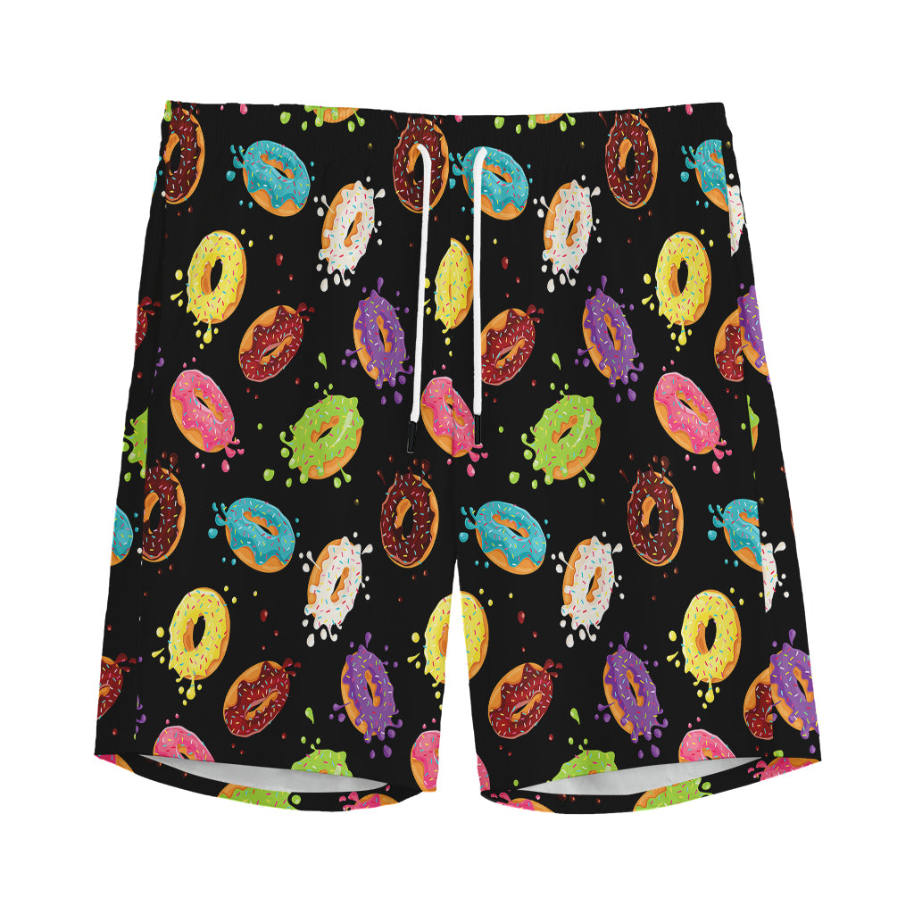 Glaze Donut Pattern Print Men's Sports Shorts