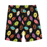 Glaze Donut Pattern Print Men's Sports Shorts