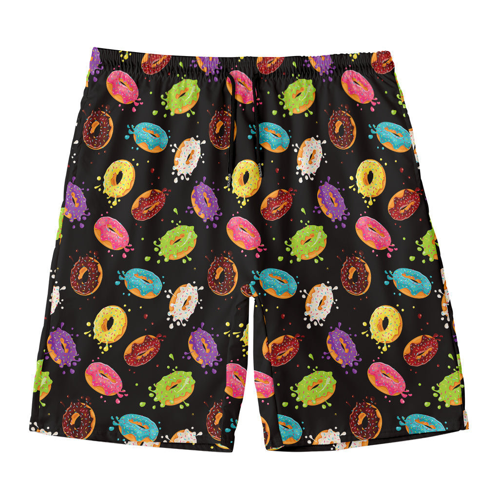 Glaze Donut Pattern Print Men's Swim Trunks