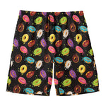 Glaze Donut Pattern Print Men's Swim Trunks