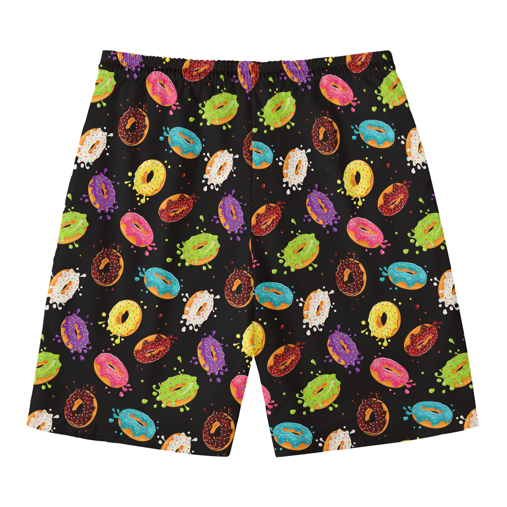 Glaze Donut Pattern Print Men's Swim Trunks