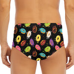 Glaze Donut Pattern Print Men's Triangle Swim Briefs