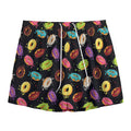 Glaze Donut Pattern Print Mesh Shorts