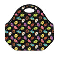 Glaze Donut Pattern Print Neoprene Lunch Bag