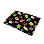 Glaze Donut Pattern Print Pet Cooling Mat Cover