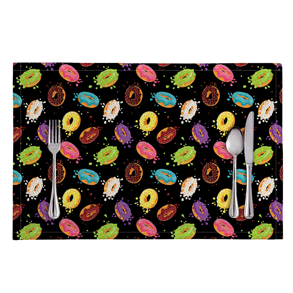 Glaze Donut Pattern Print Placemat