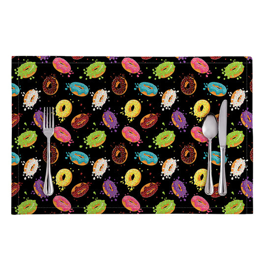 Glaze Donut Pattern Print Placemat