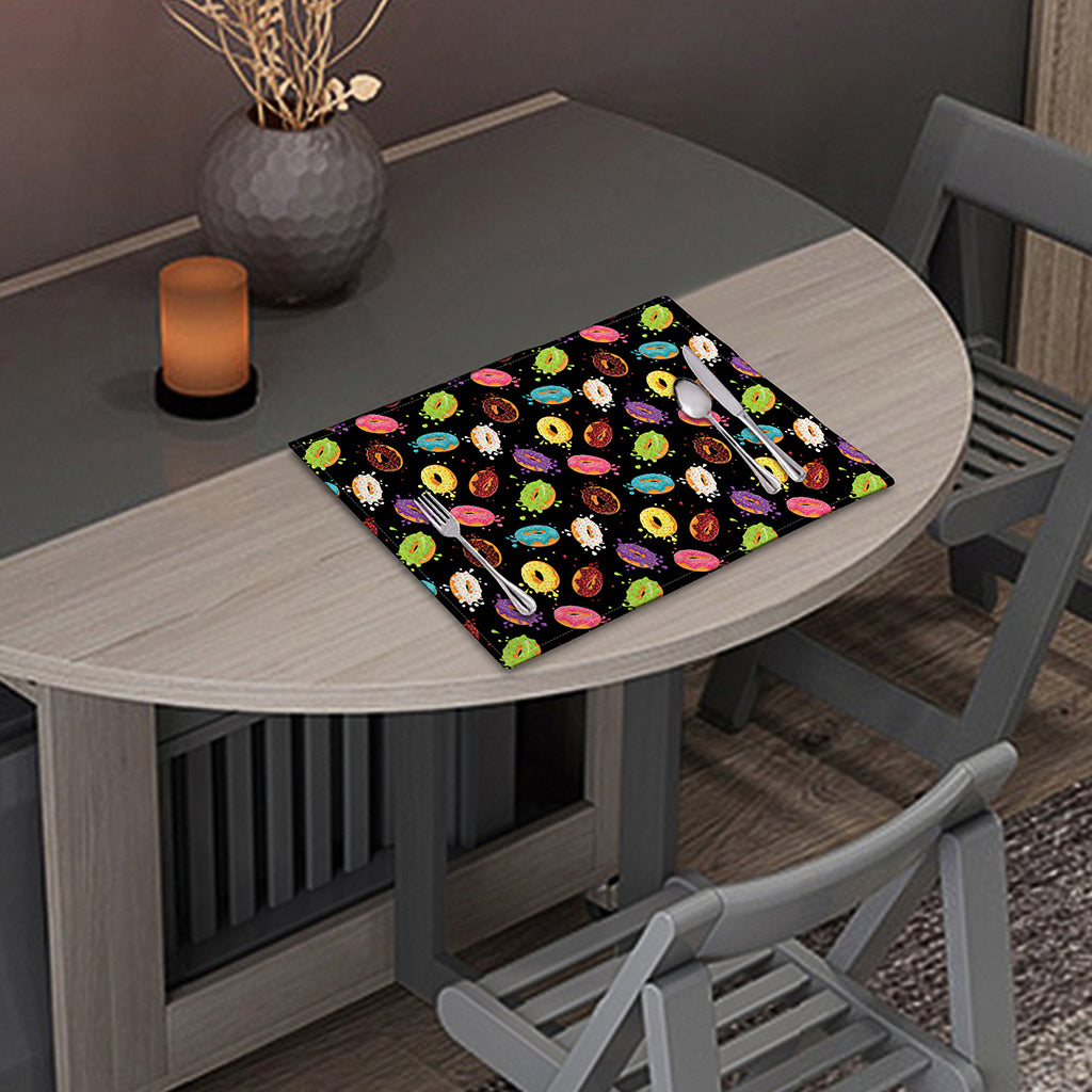 Glaze Donut Pattern Print Placemat
