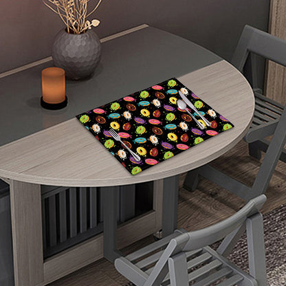 Glaze Donut Pattern Print Placemat