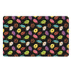 Glaze Donut Pattern Print Polyester Doormat