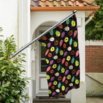 Glaze Donut Pattern Print Polyester Flag