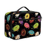 Glaze Donut Pattern Print Portable Lunch Bag