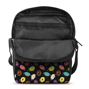 Glaze Donut Pattern Print Rectangular Crossbody Bag