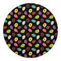 Glaze Donut Pattern Print Round Blanket