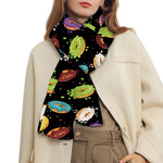 Glaze Donut Pattern Print Scarf