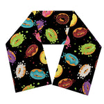 Glaze Donut Pattern Print Scarf