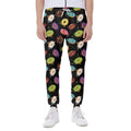 Glaze Donut Pattern Print Joggers