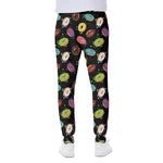 Glaze Donut Pattern Print Scuba Joggers