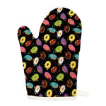Glaze Donut Pattern Print Single Oven Mitt