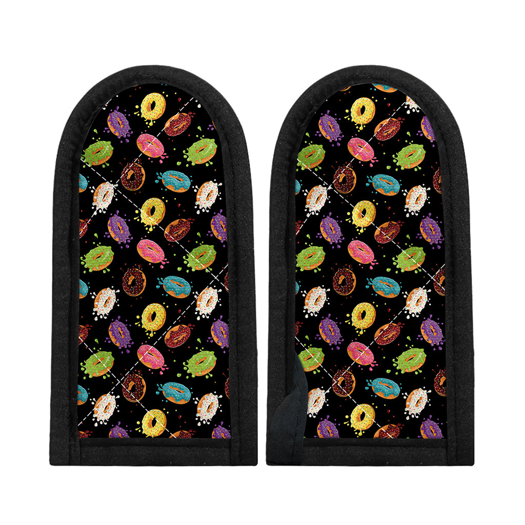 Glaze Donut Pattern Print Skillet Handle Cover