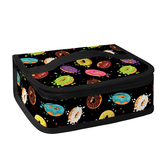 Glaze Donut Pattern Print Small Lunch Bag
