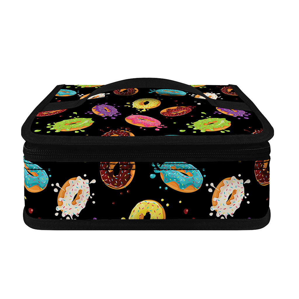 Glaze Donut Pattern Print Small Lunch Bag