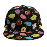 Glaze Donut Pattern Print Snapback Cap