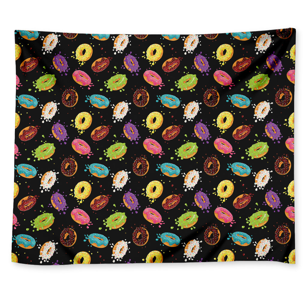 Glaze Donut Pattern Print Tapestry