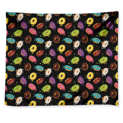 Glaze Donut Pattern Print Tapestry