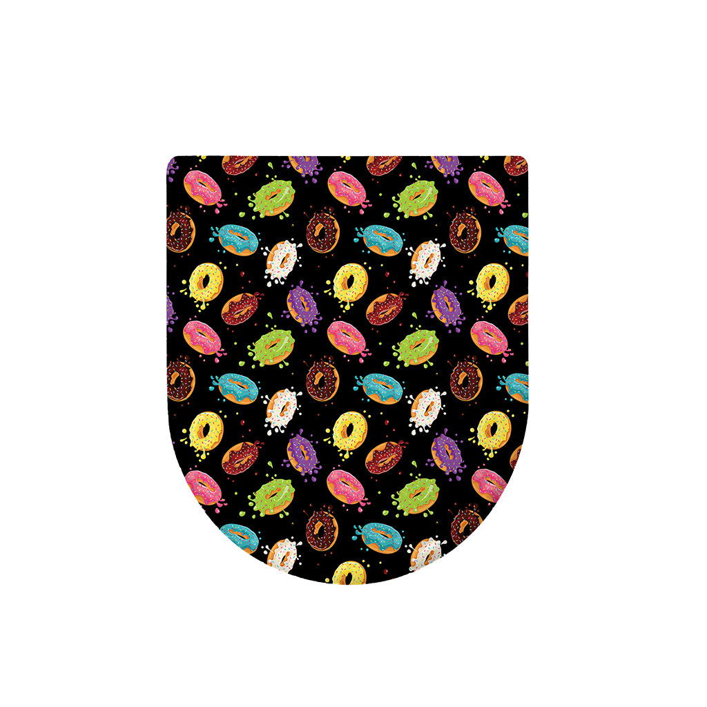 Glaze Donut Pattern Print Toilet Lid Cover