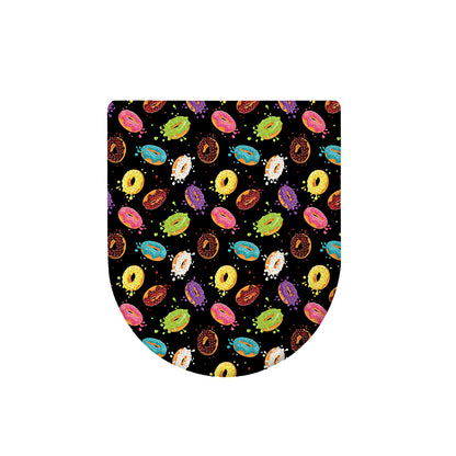 Glaze Donut Pattern Print Toilet Lid Cover