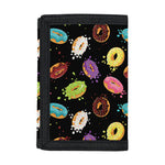 Glaze Donut Pattern Print Trifold Wallet