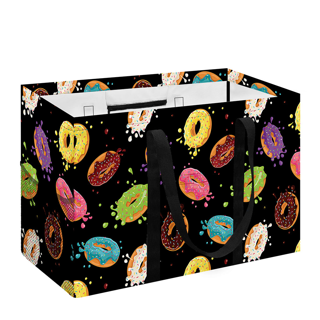 Glaze Donut Pattern Print Utility Tote Bag