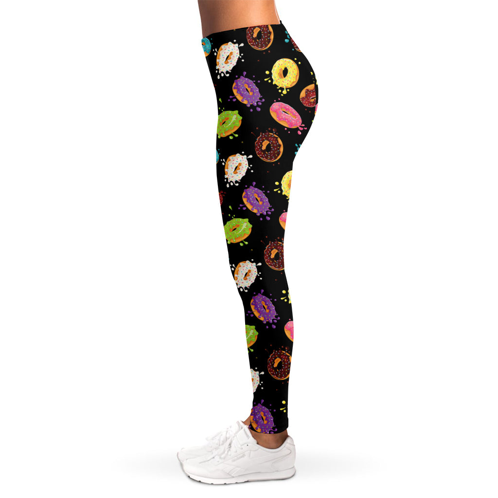 Glaze Donut Pattern Print Women's Leggings