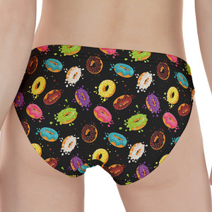 Glaze Donut Pattern Print Women's Panties