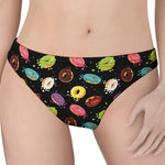 Glaze Donut Pattern Print Women's Thong