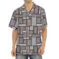 Glen Plaid Patchwork Pattern Print Aloha Shirt