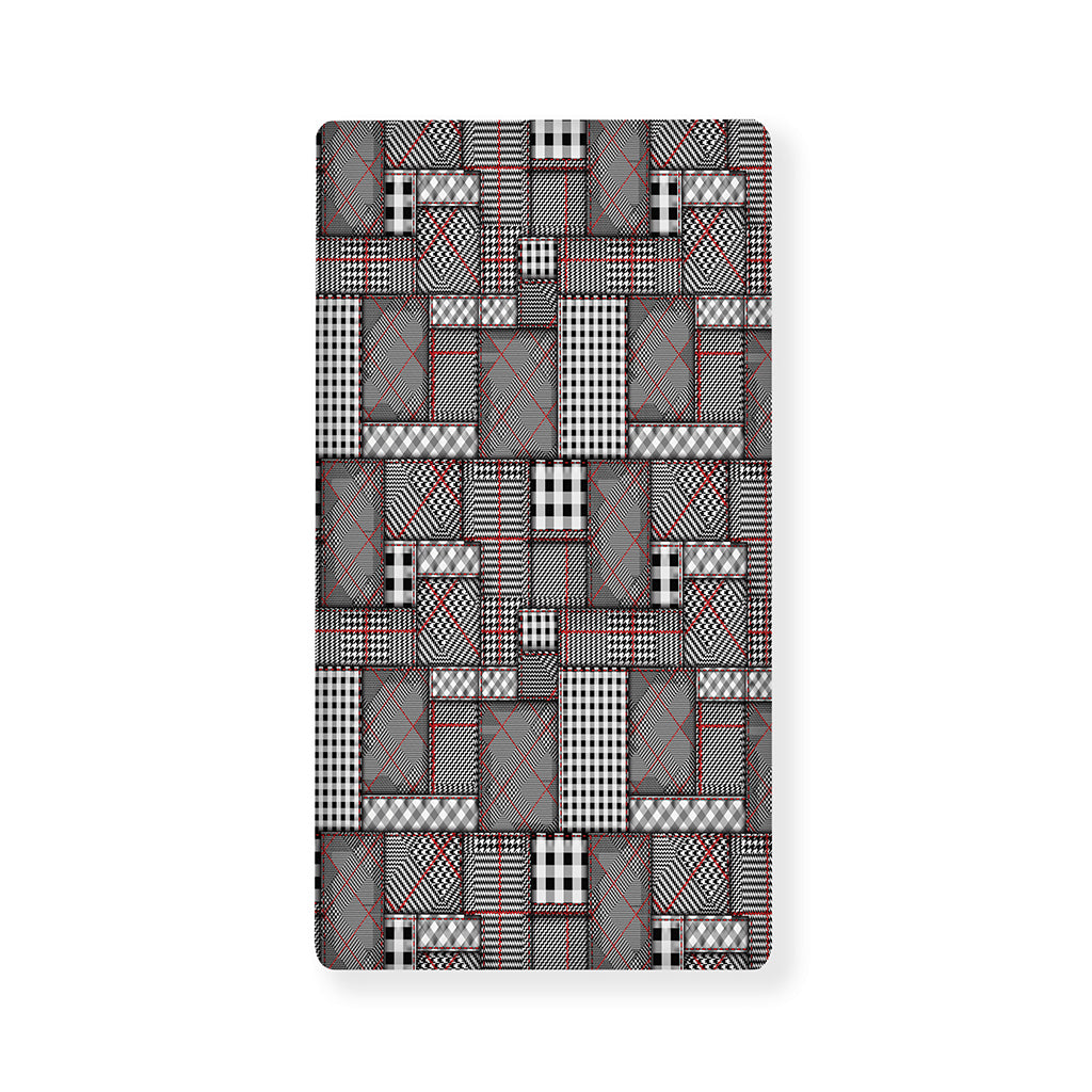 Glen Plaid Patchwork Pattern Print Baby Crib Sheet