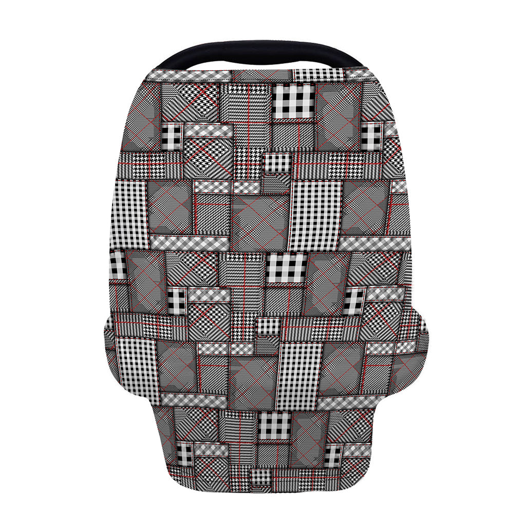 Glen Plaid Patchwork Pattern Print Baby Seat Cover