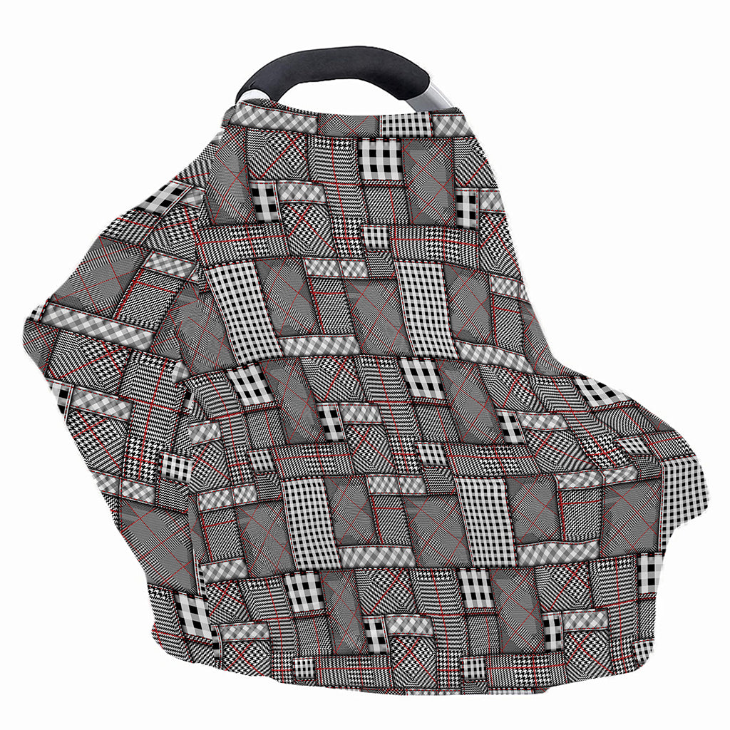 Glen Plaid Patchwork Pattern Print Baby Seat Cover