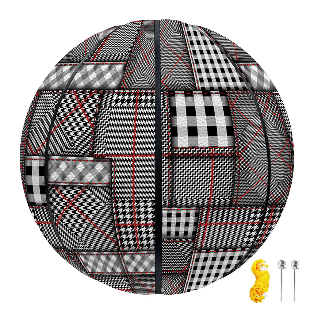 Glen Plaid Patchwork Pattern Print Basketball